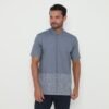 Jobb Zeeshan Baju Koko Pria Lengan Pendek Regular Fit Dark Grey