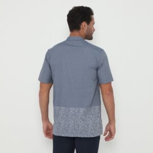 Jobb Zeeshan Baju Koko Pria Lengan Pendek Regular Fit Dark Grey