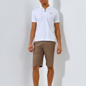 Jack Nicklaus Kenan Polo Shirt Pria Slim Fit White