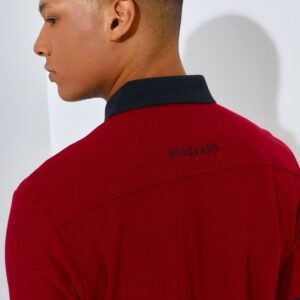 Jack Nicklaus Legend Polo Shirt Pria Regular Fit Burgundy