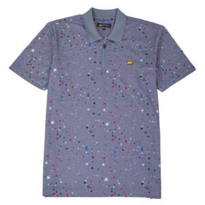 Jack Nicklaus Luiz Polo Shirt Pria Slim Fit Iron Gate