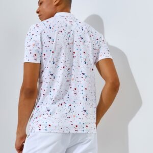 Jack Nicklaus Luiz Polo Shirt Pria Slim Fit White