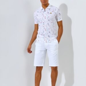 Jack Nicklaus Luiz Polo Shirt Pria Slim Fit White