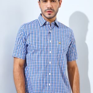 Jack Nicklaus Margaret Premium men's shirt Hounslow Plaid Blue Guard