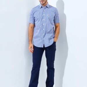 Jack Nicklaus Margaret Premium men's shirt Hounslow Plaid Blue Guard