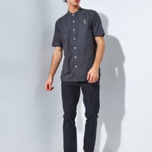 Jack Nicklaus Maximo Kemeja Shanghai Pria Pendek Slim Fit Grey