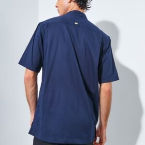 Jack Nicklaus Morata Kemeja Shanghai Pria Pendek Regular Navy