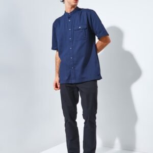 Jack Nicklaus Morata Kemeja Shanghai Pria Pendek Regular Navy