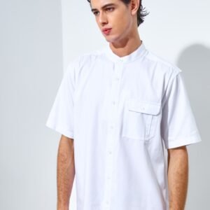 Jack Nicklaus Morata Kemeja Shanghai Pria Pendek Regular White