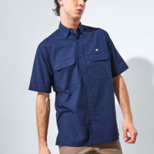 Jack Nicklaus Oyarzabal Kemeja Pria Lengan Pendek Regular Navy