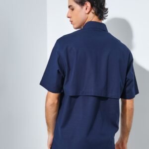 Jack Nicklaus Oyarzabal Kemeja Pria Lengan Pendek Regular Navy