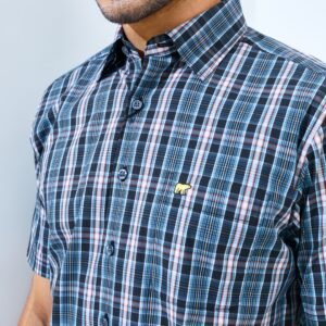 Jack Nicklaus Parkway Premium men's shirt Epping Plaid Virtual Olive