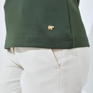 Jack Nicklaus Rinrin Ladies Premium Solid Polo Virtual Olive