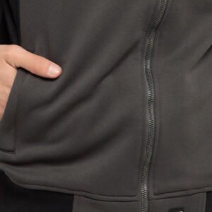 d&f Jaket pria Bomber Skinny Look - Abu tua