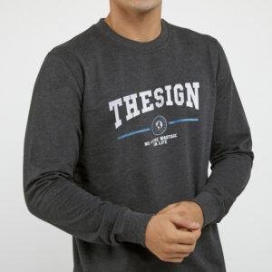 d&f sweatshirt pria unisex thesign - abu-abu