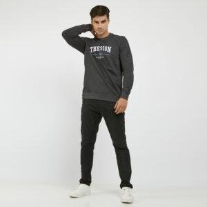 d&f sweatshirt pria unisex thesign - abu-abu