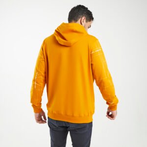 d&f sweatshirt hoodie pria unisex  L/S line - mustard
