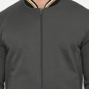 d&f jaket pria unisex bomber -darkgrey