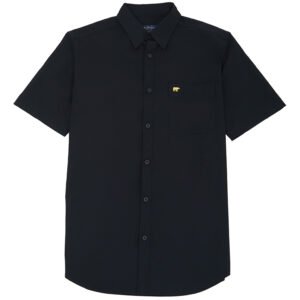 Jack Nicklaus Sleek Attire Kemeja Pria Lengan Pendek Slim Fit Black
