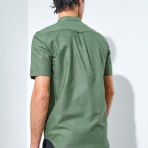 Jack Nicklaus Volga Kemeja Shanghai Pria Pendek Slim Fit Green