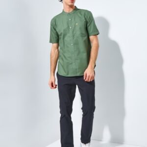 Jack Nicklaus Volga Kemeja Shanghai Pria Pendek Slim Fit Green