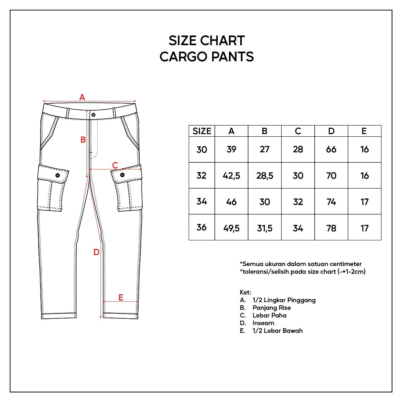 d&f celana panjang cargo - Navy - Image 4