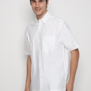 Jack Nicklaus Polaris Kemeja Pria Lengan Pendek Regular Fit Putih