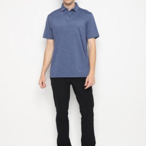 Jack Nicklaus Woodwick Premium Tonal Two Color Solid Polo Classic Navy