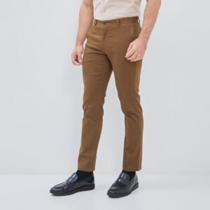 Jobb Olivier Celana Panjang Chinos Modern Slim Fit Medium Brown