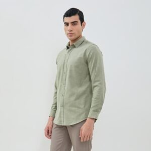 Jobb Presley Kemeja Pria Lengan Panjang Slim Fit Hijau