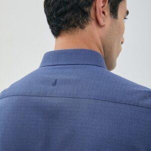 Jobb Baldwin Kemeja Pria Lengan Pendek Slim Fit Navy