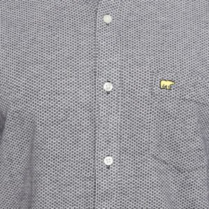 Jack Nicklaus Regis Kemeja Pria Lengan Pendek Slim Fit Charcoal