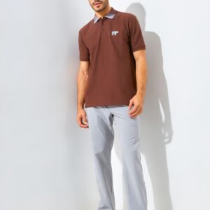 Jack Nicklaus Caden Polo Shirt Pria Regular Fit Brown