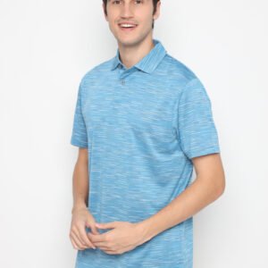 Jack Nicklaus Emillo Space Dye Micro Stripe Polo Trucker Blue