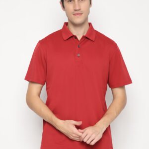 Jack Nicklaus Parker Premium Heather Fine Stripe Polo Red Root