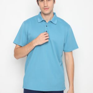 Jack Nicklaus Parker Premium Heather Fine Stripe Polo Tucker Blue