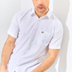 Jack Nicklaus Clyde Kemeja Pria Slim Fit Putih