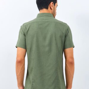 Jobb Flavian Kemeja Pria Lengan Pendek Olive