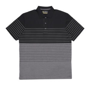 Jack Nicklaus Rimondi Premium Heather Fine Stripe Polo Caviar