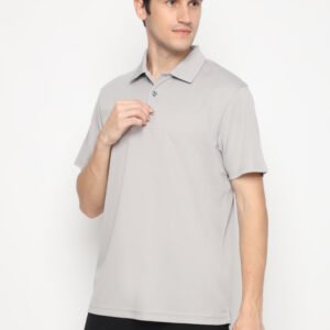 Jack Nicklaus Parker Premium Heather Fine Stripe Polo Silver Taupe