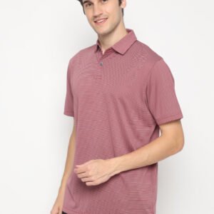 Jack Nicklaus Xavier Premium Feeder Stripe Polo Red Root