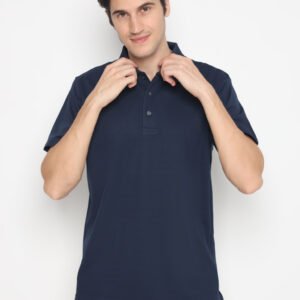 Jack Nicklaus Parker Premium Heather Fine Stripe Polo Classic Navy