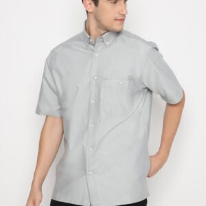 Jack Nicklaus Spencer Kemeja Pria Lengan Pendek Regular Fit Grey