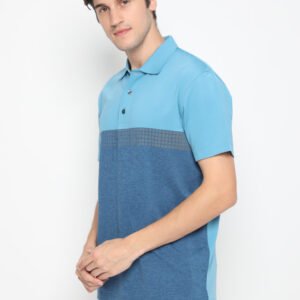 Jack Nicklaus Maxwell Premium Ombre Chest Stripe Polo Classic Navy