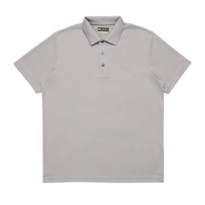 Jack Nicklaus Parker Premium Heather Fine Stripe Polo Silver Taupe