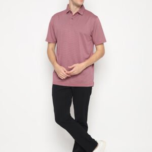 Jack Nicklaus Xavier Premium Feeder Stripe Polo Red Root