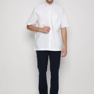 Jack Nicklaus Polaris Kemeja Pria Lengan Pendek Regular Fit Putih