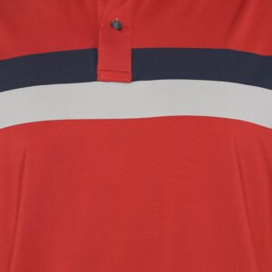 Jack Nicklaus Maxim Premium Ombre Chest Stripe Polo Red Root