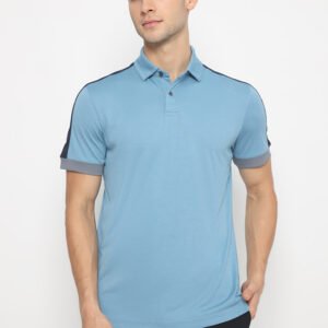 Jack Nicklaus Acerbi Premium Polo Shirt Regular Fit Lengan Pendek Silver Lake