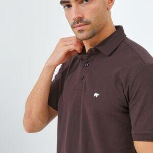 Jack Nicklaus Cairo Polo Shirt Pria Regular Fit Brown